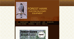 Desktop Screenshot of foresthawkfalconry.com