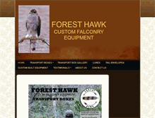 Tablet Screenshot of foresthawkfalconry.com